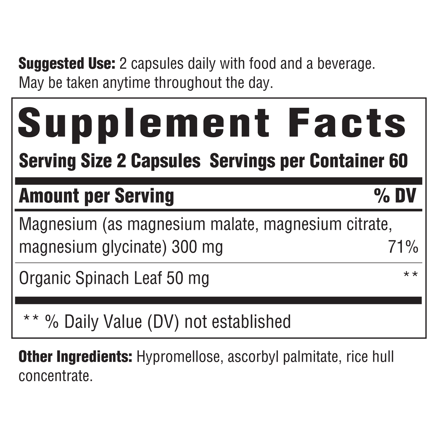 Magnesium 300 mg - 120 Capsules